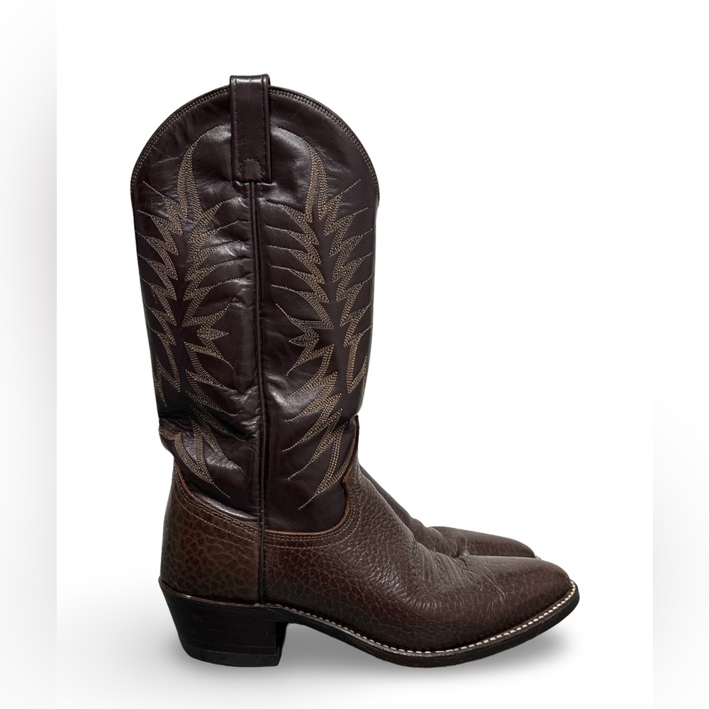 Dan Post Western Leather Cowboy Boots Men’s 8 D Brown